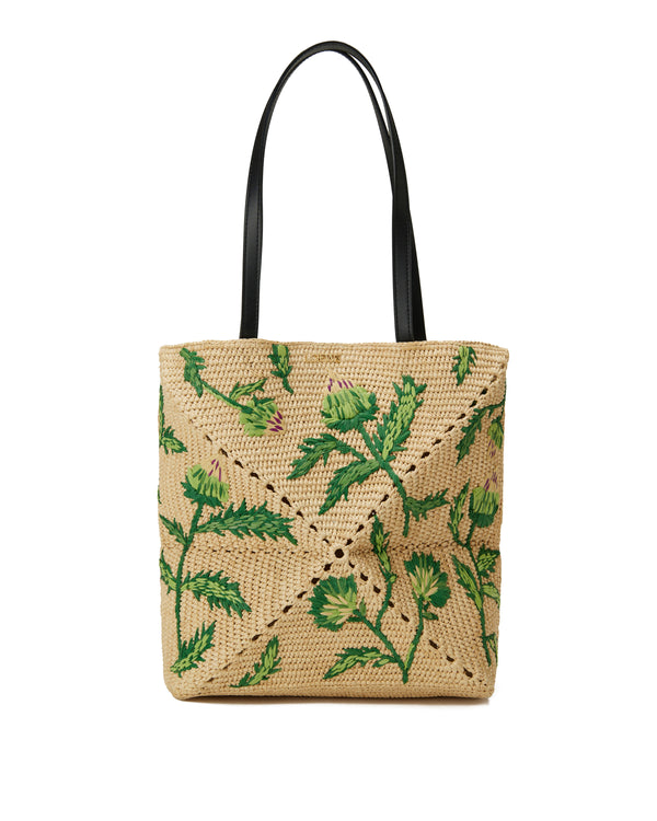 Loewe Paula's Ibiza Puzzle medium raffia fold tote