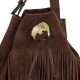Iacobella Dolly suede bag