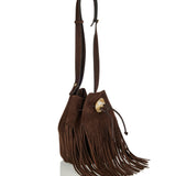 Iacobella Dolly suede bag