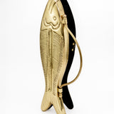 Vin Gold fishy top-handle bag