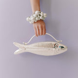 Vin Silver Fishy top-handle bag