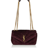 Loulou small suede shoulder bag