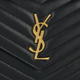 Saint Laurent Cassandre leather chain wallet