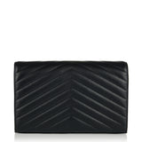 Saint Laurent Cassandre leather chain wallet