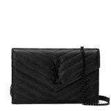 Saint Laurent Cassandre envelope chain wallet