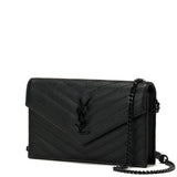 Saint Laurent Cassandre envelope chain wallet