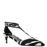 Khaite Mia zebra-print T-strap pumps