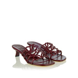 Petal Anagram leather sandals