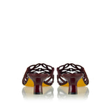 Petal Anagram leather sandals