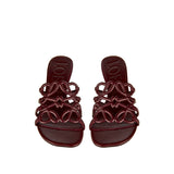 Petal Anagram leather sandals