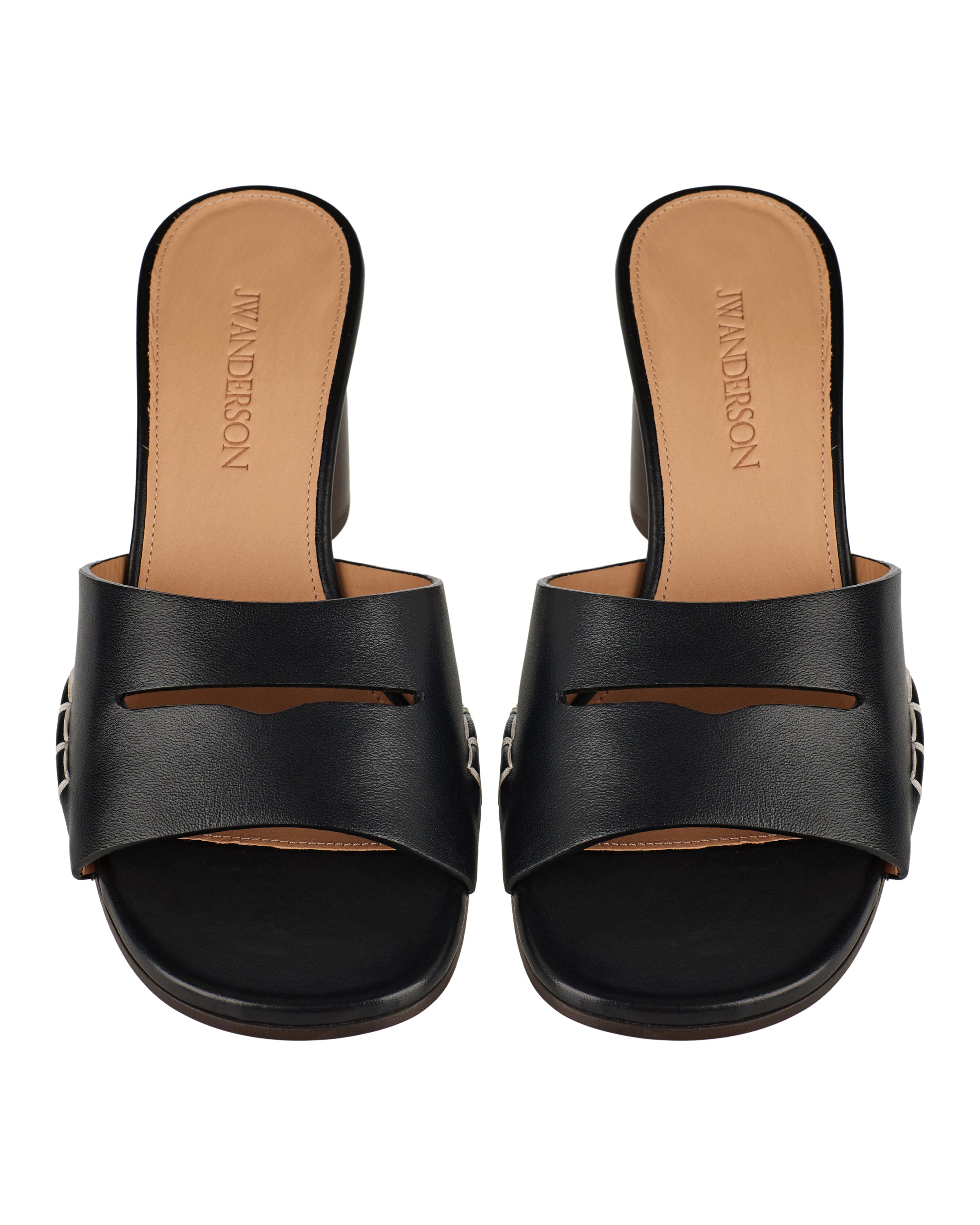 JW ANDERSON Loafer mule heeled sandals – Luisa World