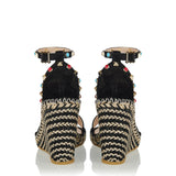 Rockstud suede espadrille sandals