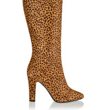 Hotty leopard‑print knee boots