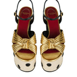Crasher platform sandals with plus de pois embroidery