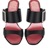 Trompette 85 crystal-embellished satin mules