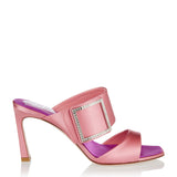 Trompette 85 crystal-embellished satin mules