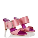 Trompette 85 crystal-embellished satin mules