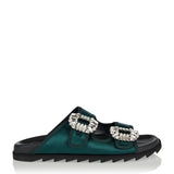 Roger Vivier Slidy Viv’ satin slides