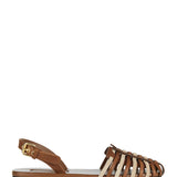 Miu Miu Leather strappy flat sandals