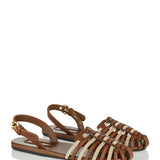 Miu Miu Leather strappy flat sandals