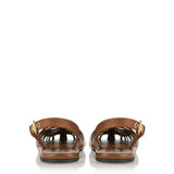 Miu Miu Leather strappy flat sandals