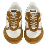 Gymnasium technical fabric and suede sneakers