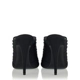 Saint Laurent Emilie crêpe satin mules