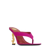 Saint Laurent Opyum crêpe satin thong sandals