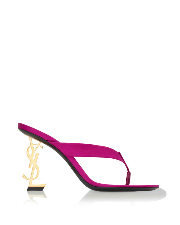 Opyum crêpe satin thong sandals