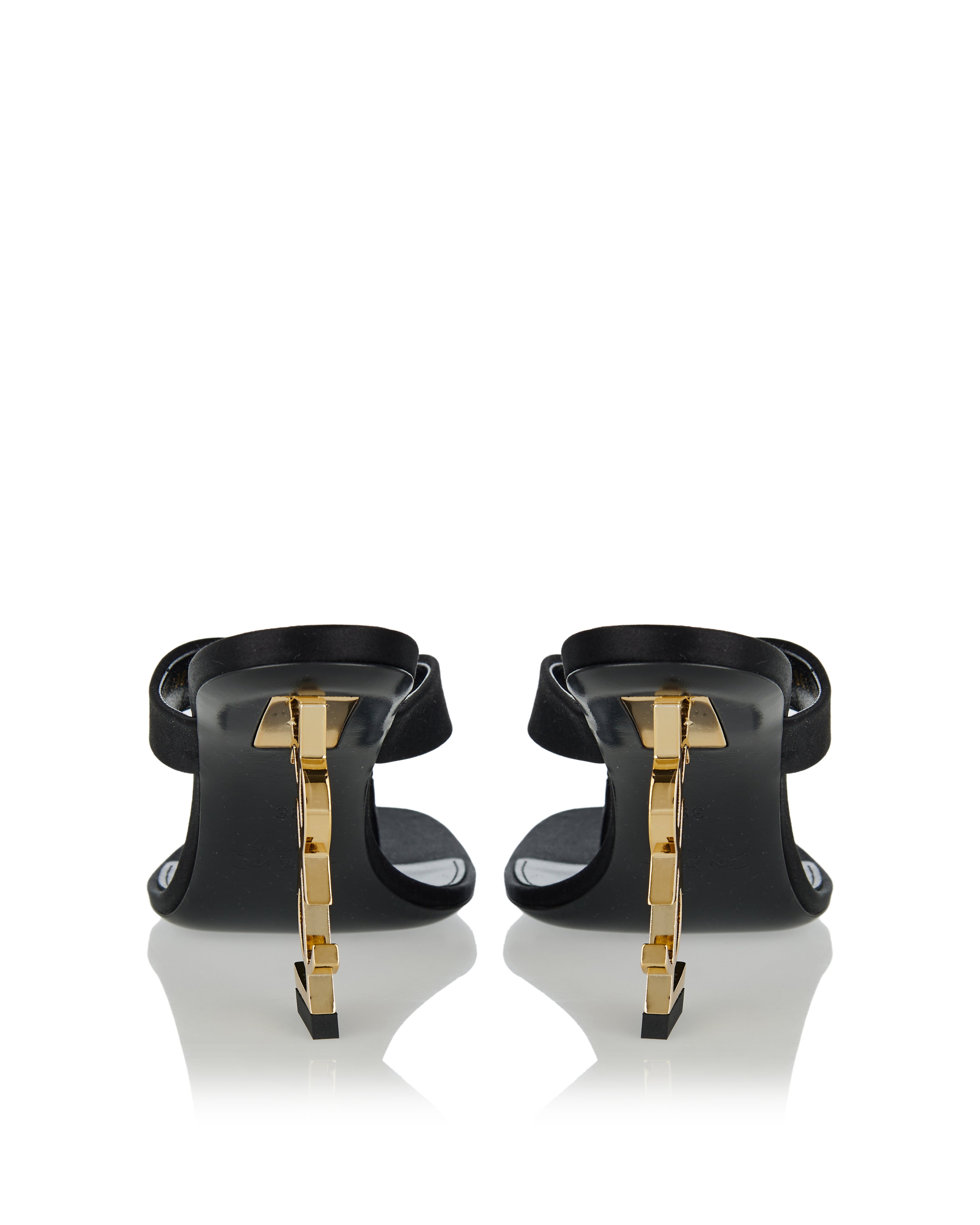 Saint Laurent Opyum crêpe satin thong sandals – Luisa World