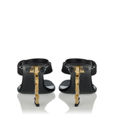 Saint Laurent Opyum crêpe satin thong sandals