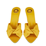 Saint Laurent Franciane satin mules