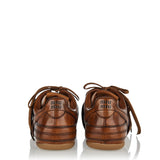 Leather sneakers with buckle