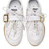 Miu Miu Leather gymnasium sneakers