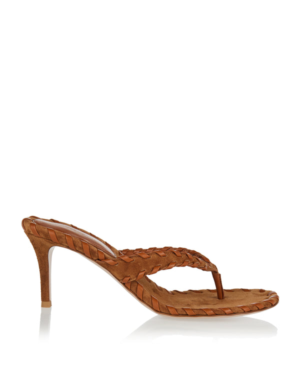 New Calypso suede-trimmed sandals