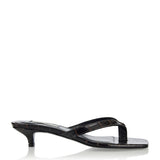 Toteme Croc-effect leather thong sandals