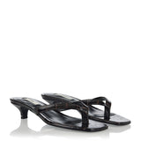 Toteme Croc-effect leather thong sandals