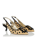 Roger Vivier Polka Dot Virgule slingback pumps