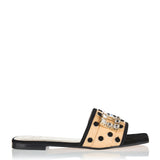 Roger Vivier Viv by the Sea polka dot canvas slides