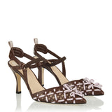 Fendi leather high-heeled pumps