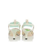 Fendi Printed organza medium-heeled pumps