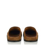 Gucci Horsebit suede leather mules