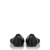 Tabi split-toe textured leather ballet flats