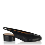 Tabi split-toe leather slingback pumps