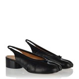 Tabi split-toe leather slingback pumps