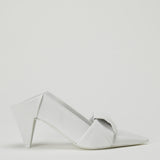 Loewe Origami flap back leather pumps