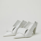 Loewe Origami flap back leather pumps