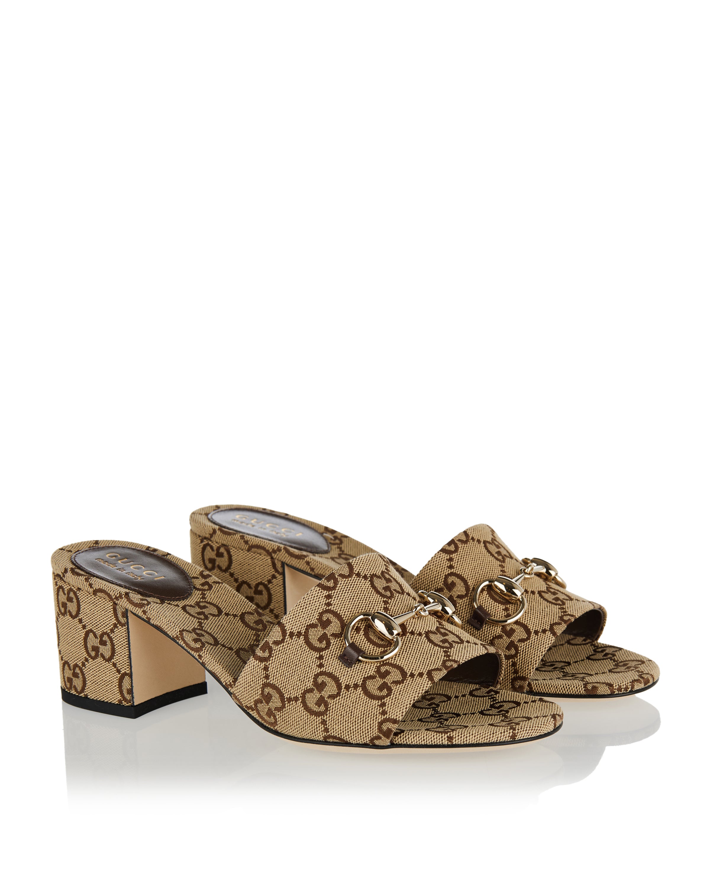 Gucci Horsebit mid-heel slide sandals – Luisa World