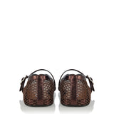 Alaïa Leather-trimmed fishnet ballet flats