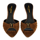 Saint Laurent Babylone suede mules